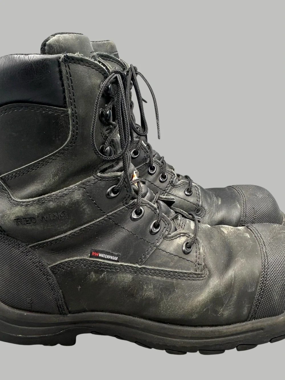 Red Wing Shoes Black Steel-Toe Work Boots 3512 Men’s Size 11.5D